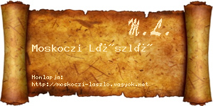 Moskoczi László névjegykártya